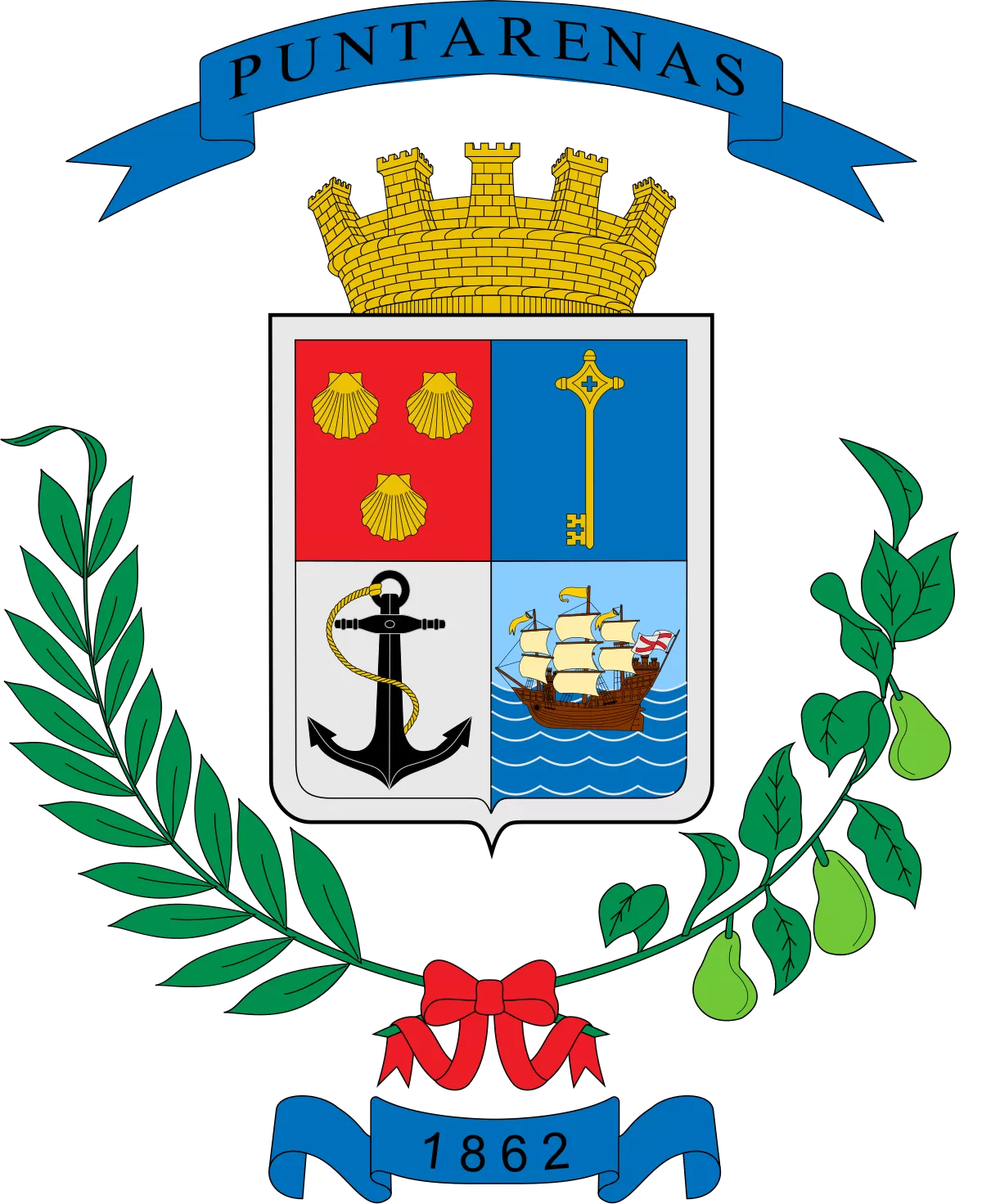 Escudo de la Municipalidad de Puntarenas